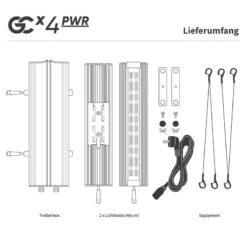 Greenception GCx4 PWR 160W Spettro Completo LED Lampada Dimmerabile -Negozio online Forniture Da Giardino Italia greenception gcx4 pwr 160w vollspektrum led growlampe dimmbar13