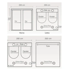 HOMEbox Ambient Q200+ / 200 X 200 X 220cm -Negozio online Forniture Da Giardino Italia homebox ambient q200 plus 200 x 200 x 220cm6
