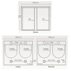 HOMEbox Ambient Q240+ Plus 240 X 240 X 220 Cm -Negozio online Forniture Da Giardino Italia homebox ambient q240 plus 240 x 240 x 220 cm7