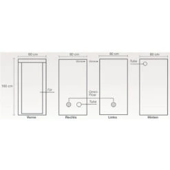 HOMEbox Ambient Q80+ / 80 X 80 X 180 Cm -Negozio online Forniture Da Giardino Italia homebox ambient q80 plus 80 x 80 x 180 cm7