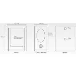HOMEbox Vista Medium 125 X 65 X 120 Cm -Negozio online Forniture Da Giardino Italia homebox vista medium 125 x 65 x 120 cm8