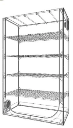 Secret Jardin Dark Propagator DP120 - 120x60x190 Cm -Negozio online Forniture Da Giardino Italia secret jardin dark propagator dp120 120x60x190 cm2